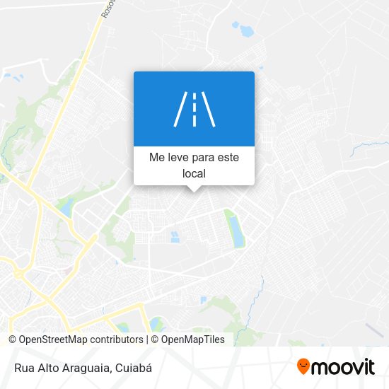 Rua Alto Araguaia mapa
