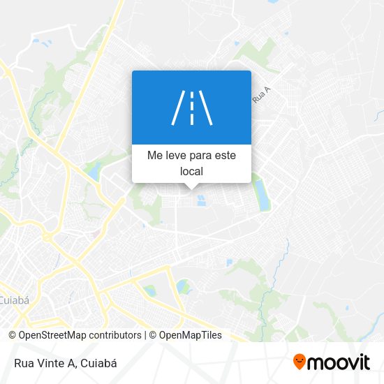Rua Vinte A mapa