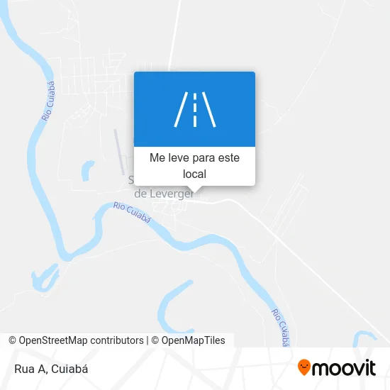 Rua A mapa