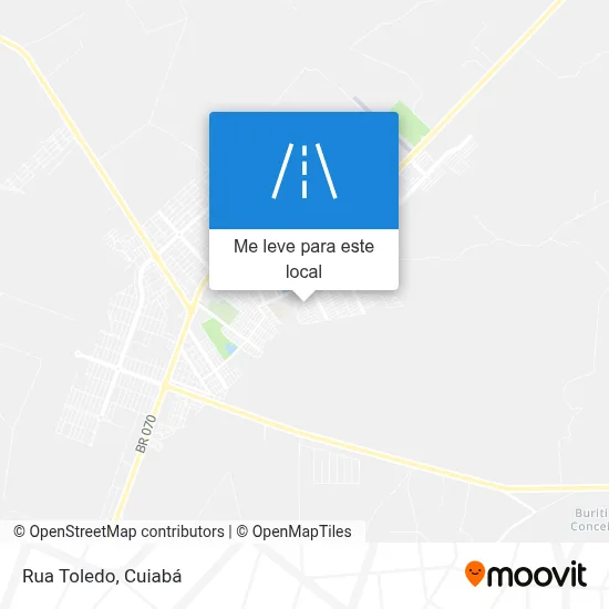 Rua Toledo mapa
