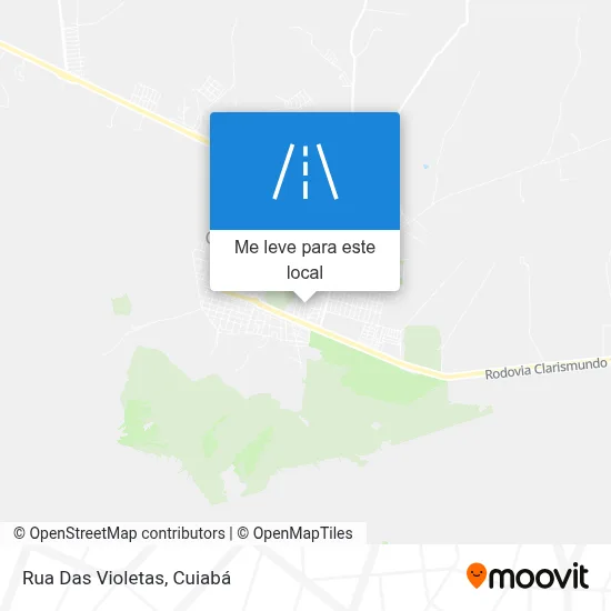 Rua Das Violetas mapa