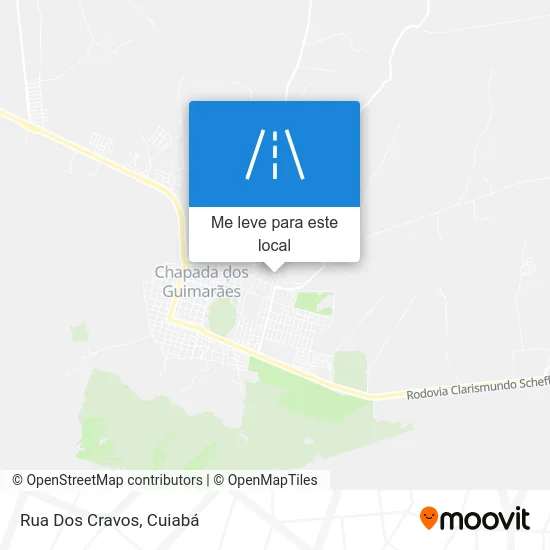 Rua Dos Cravos mapa