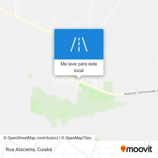 Rua Atacama mapa