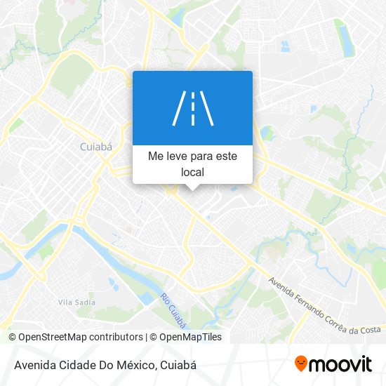 Avenida Cidade Do México mapa