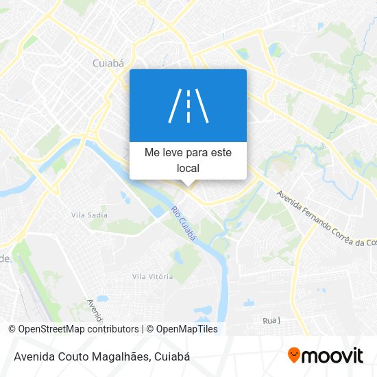 Avenida Couto Magalhães mapa
