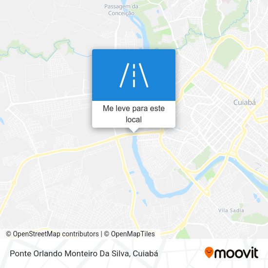 Ponte Orlando Monteiro Da Silva mapa
