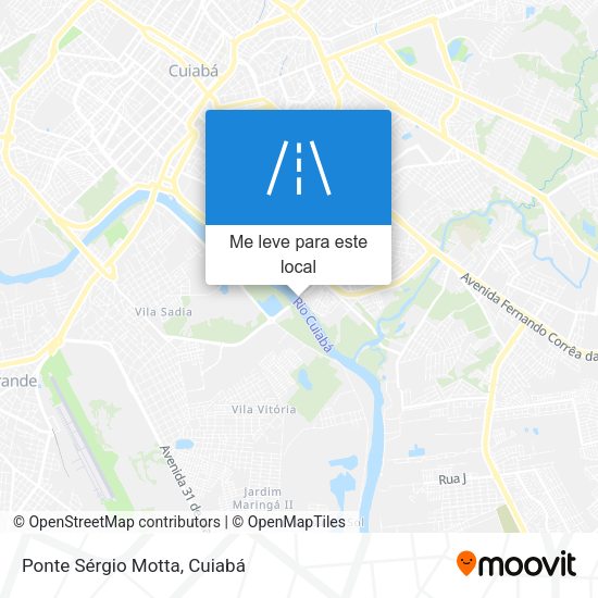 Ponte Sérgio Motta mapa