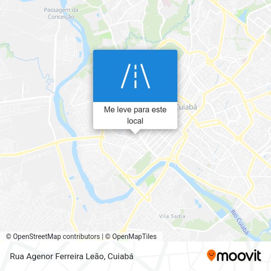 Rua Agenor Ferreira Leão mapa