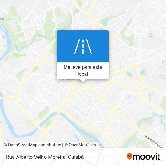 Rua Alberto Velho Moreira mapa