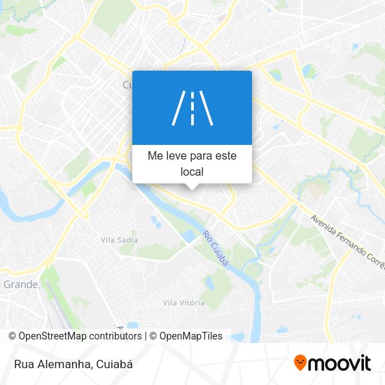 Rua Alemanha mapa