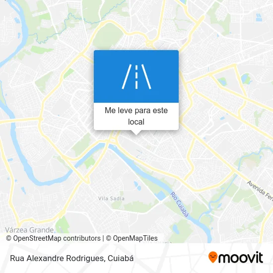 Rua Alexandre Rodrigues mapa