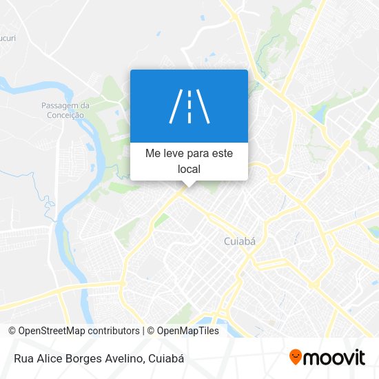 Rua Alice Borges Avelino mapa