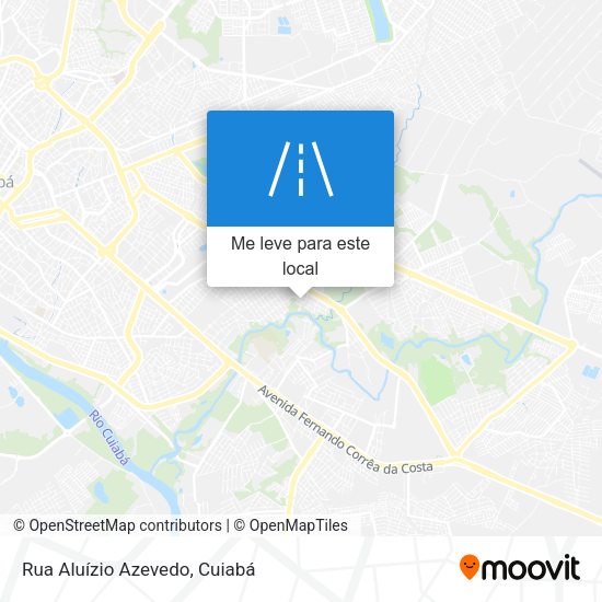 Rua Aluízio Azevedo mapa