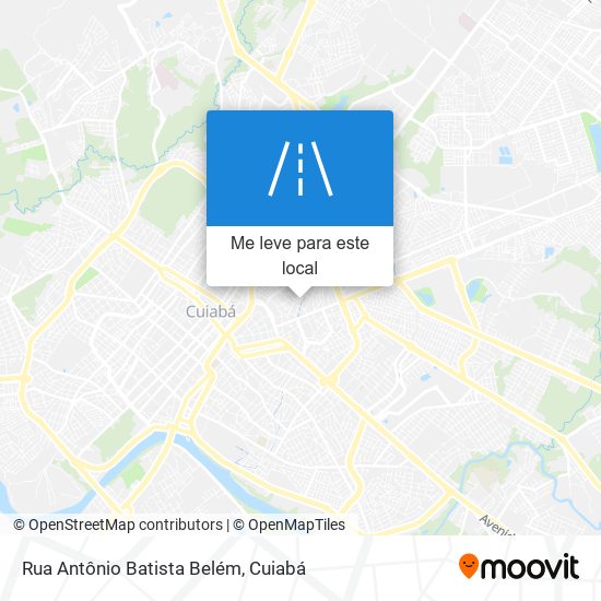 Rua Antônio Batista Belém mapa