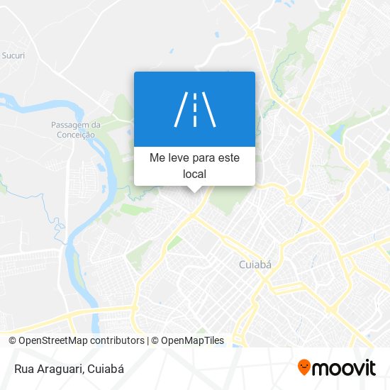 Rua Araguari mapa