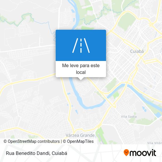 Rua Benedito Dandi mapa