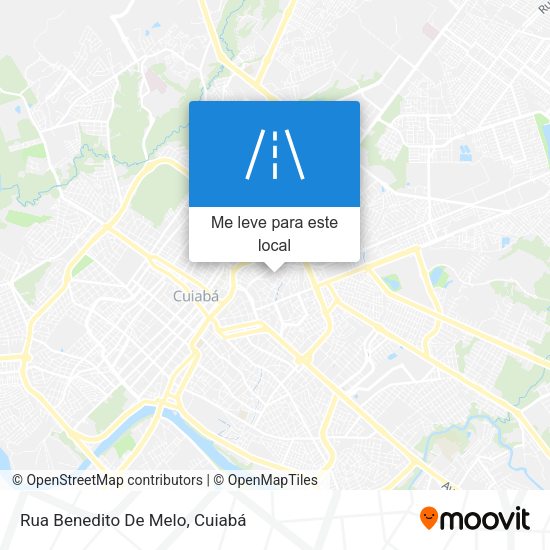 Rua Benedito De Melo mapa