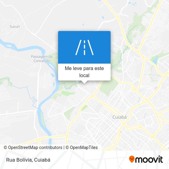Rua Bolívia mapa