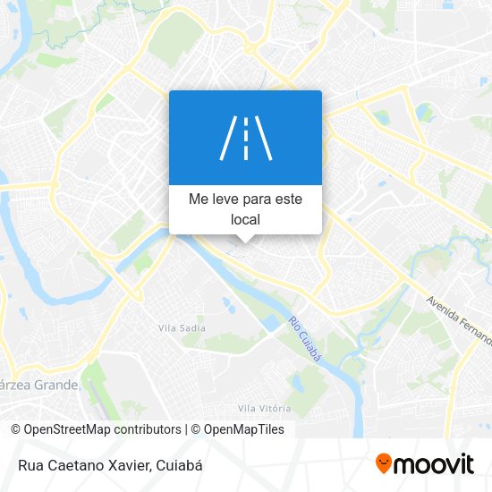 Rua Caetano Xavier mapa