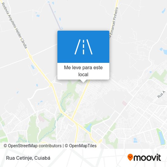 Rua Cetinje mapa