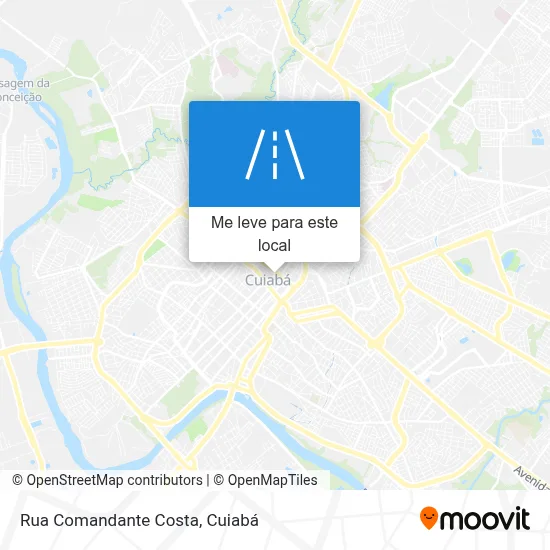 Rua Comandante Costa mapa