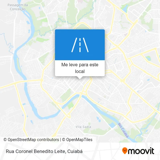 Rua Coronel Benedito Leite mapa