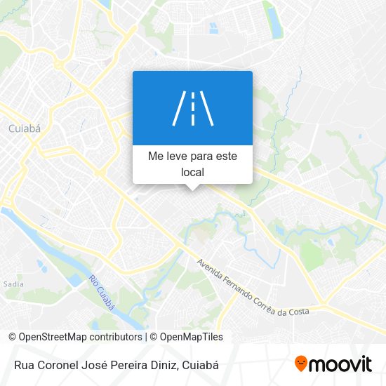 Rua Coronel José Pereira Diniz mapa
