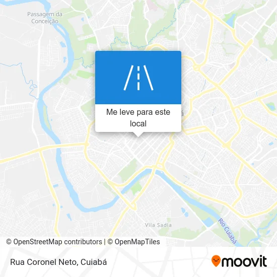 Rua Coronel Neto mapa