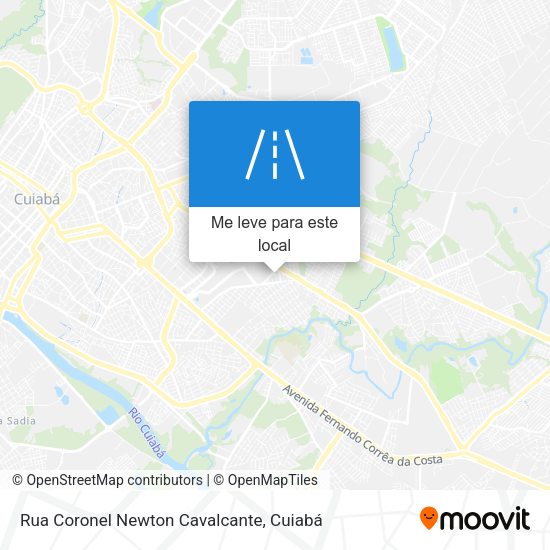Rua Coronel Newton Cavalcante mapa
