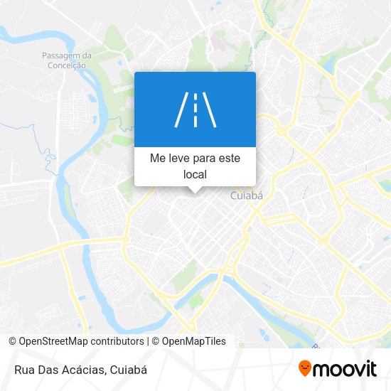 Rua Das Acácias mapa