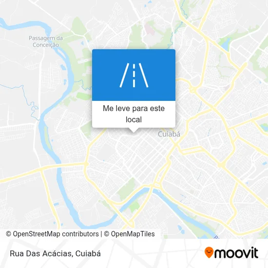 Rua Das Acácias mapa