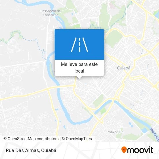 Rua Das Almas mapa