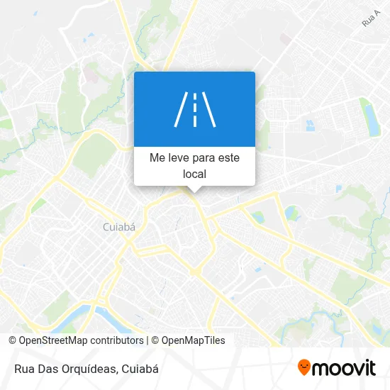 Rua Das Orquídeas mapa