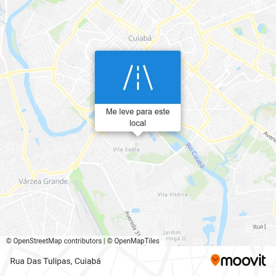 Rua Das Tulipas mapa