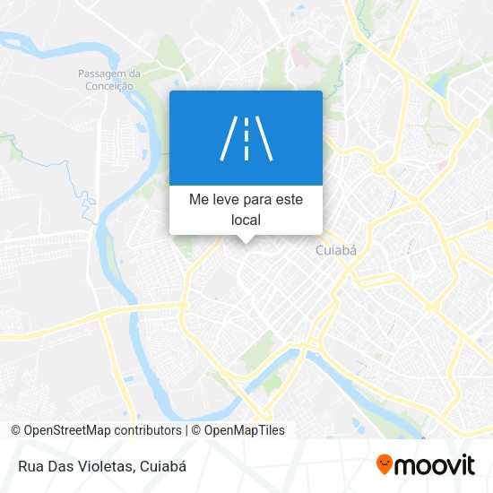 Rua Das Violetas mapa