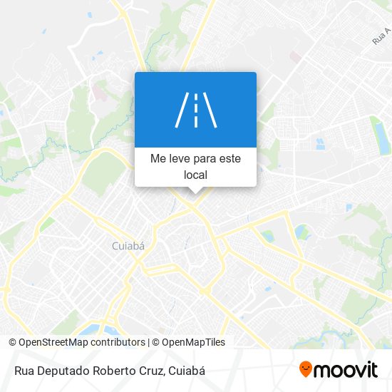 Rua Deputado Roberto Cruz mapa