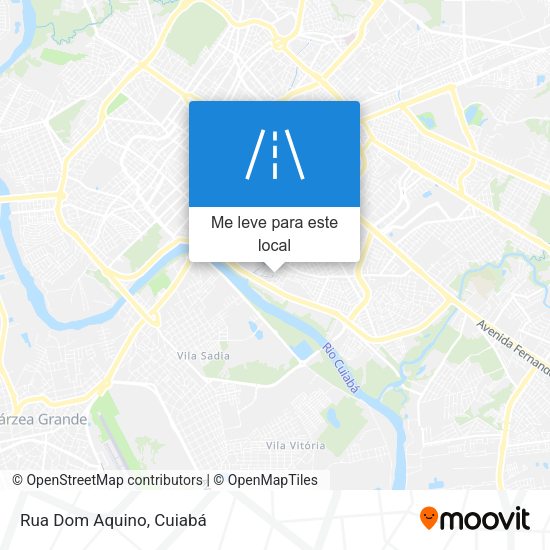 Rua Dom Aquino mapa