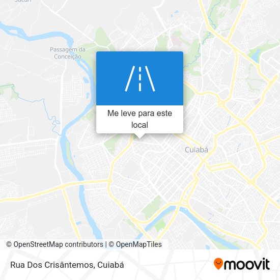 Rua Dos Crisântemos mapa