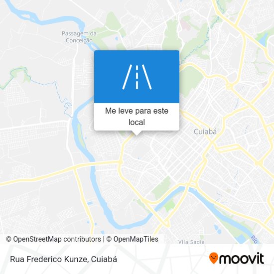 Rua Frederico Kunze mapa