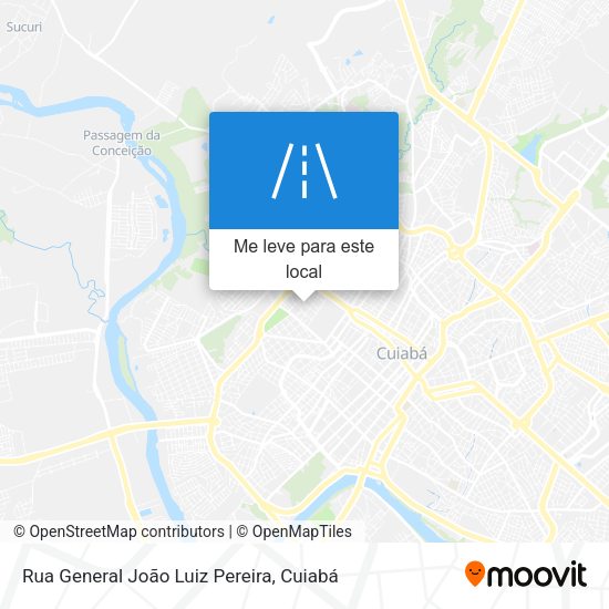 Rua General João Luiz Pereira mapa