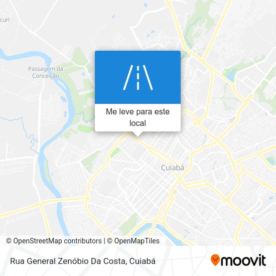 Rua General Zenóbio Da Costa mapa