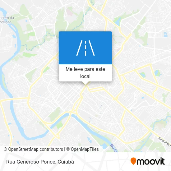 Rua Generoso Ponce mapa