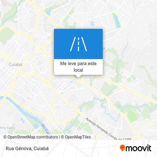 Rua Gênova mapa