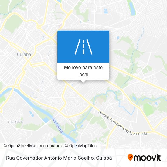 Rua Governador Antônio Maria Coelho mapa
