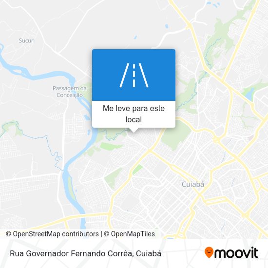 Rua Governador Fernando Corrêa mapa