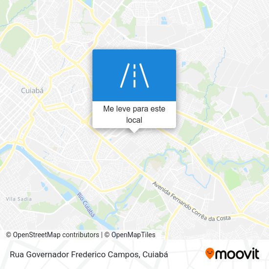 Rua Governador Frederico Campos mapa