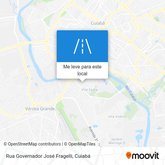 Rua Governador José Fragelli mapa