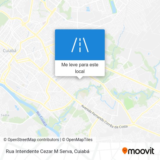 Rua Intendente Cezar M Serva mapa