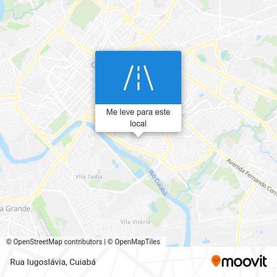 Rua Iugoslávia mapa