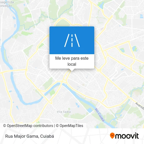 Rua Major Gama mapa